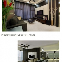 Real vs 3D - Living area 4