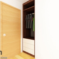 Open wardrobe