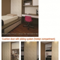 Girl's Room - cushion sliding system (hidden)